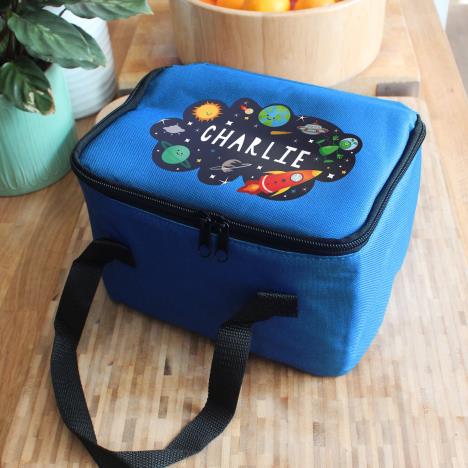 Personalised Space Blue Lunch Bag Extra Image 1
